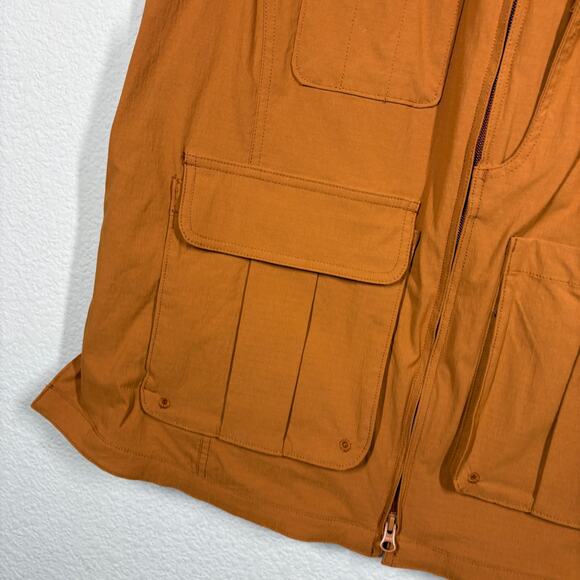 Duluth Trading Co Womens Size XL Vest Cargo Burnt Orange Fishing Pockets - Picture 6 of 10